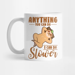 Cute Sloth Lazy Office Worker Working Sloth Statement Chill Mug